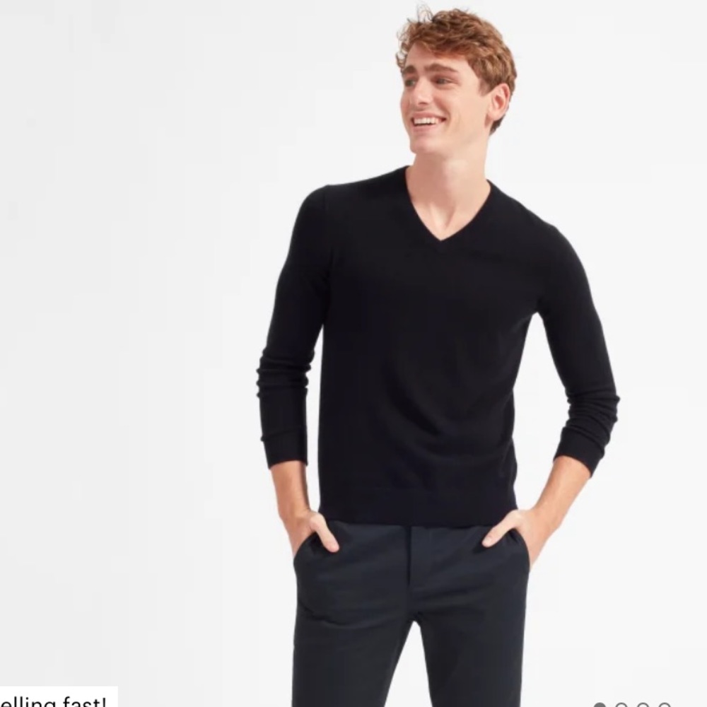 EVERLANE The Cashmere V-Neck Sweater
